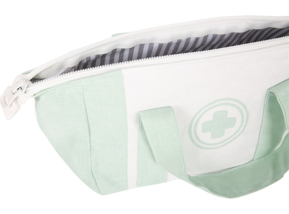 small foot Doktorandský set so zeleno-bielou lekárskou taškou