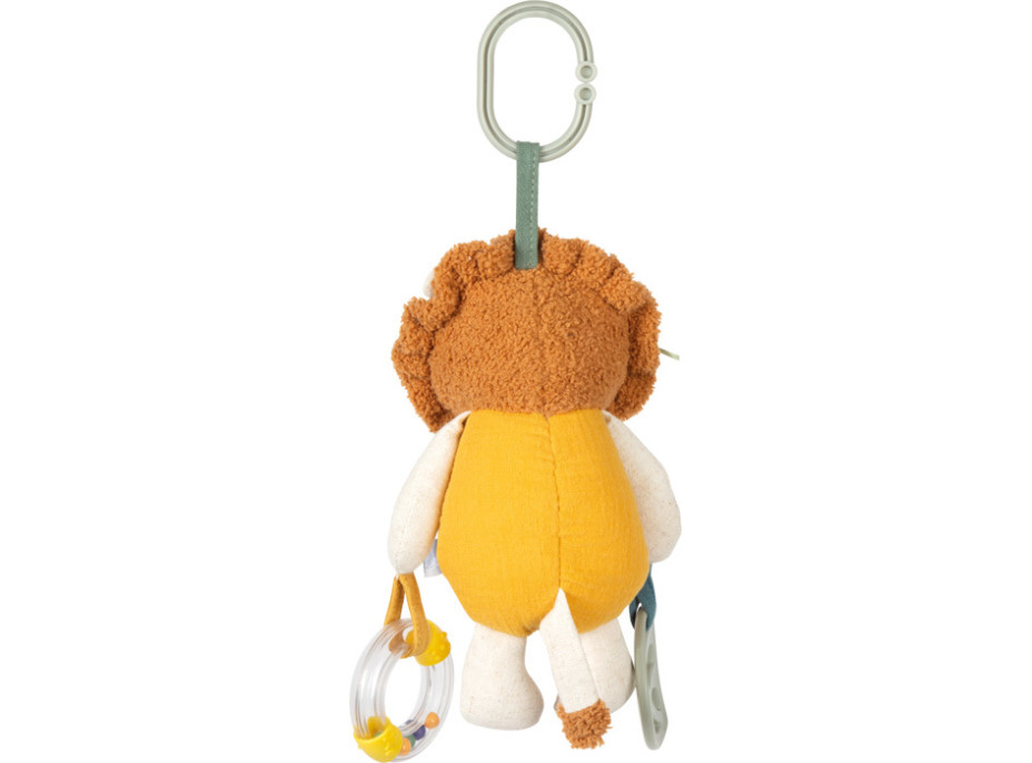 small foot Látková hrkálka Levíček na zavesenie