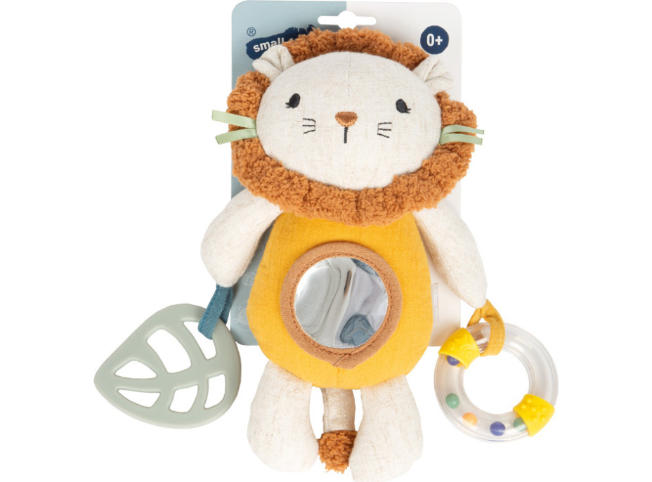 small foot Látková hrkálka Levíček na zavesenie