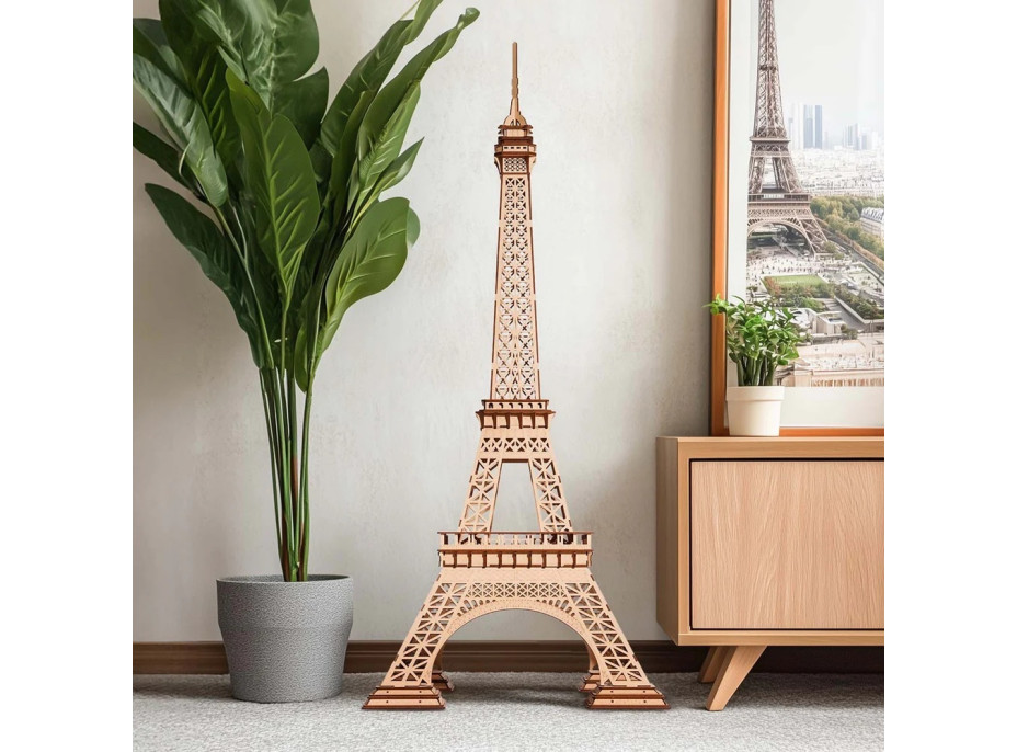 RoboTime 3D drevená skladačka Eiffelova veža veľká