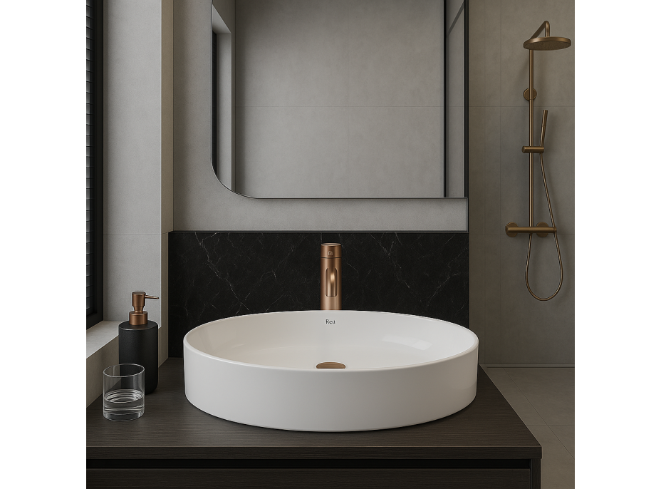 Keramické umývadlo REA ADRIANA - biele