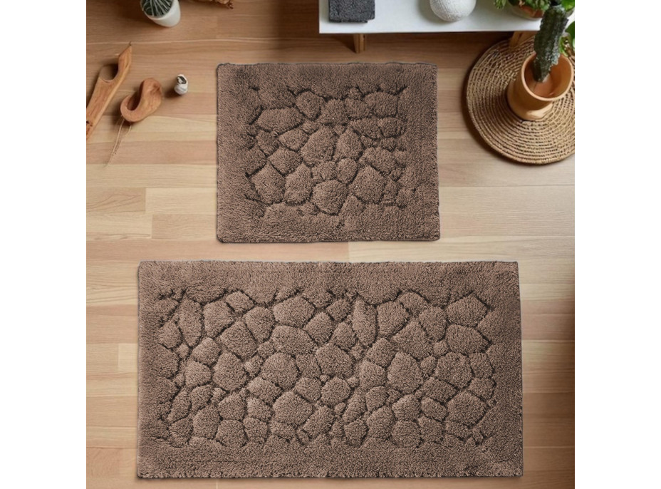 Kúpeľňová predložka BOSTON 10 - hnedá