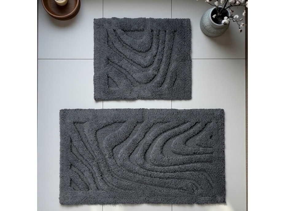 Kúpeľňová predložka BOSTON 11 - grafitová