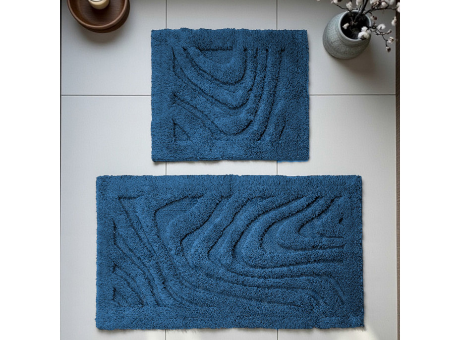 Kúpeľňová predložka BOSTON 11 - tmavo modrá