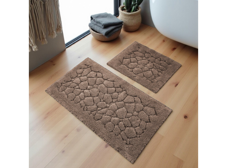 Kúpeľňová predložka BOSTON 10 - hnedá