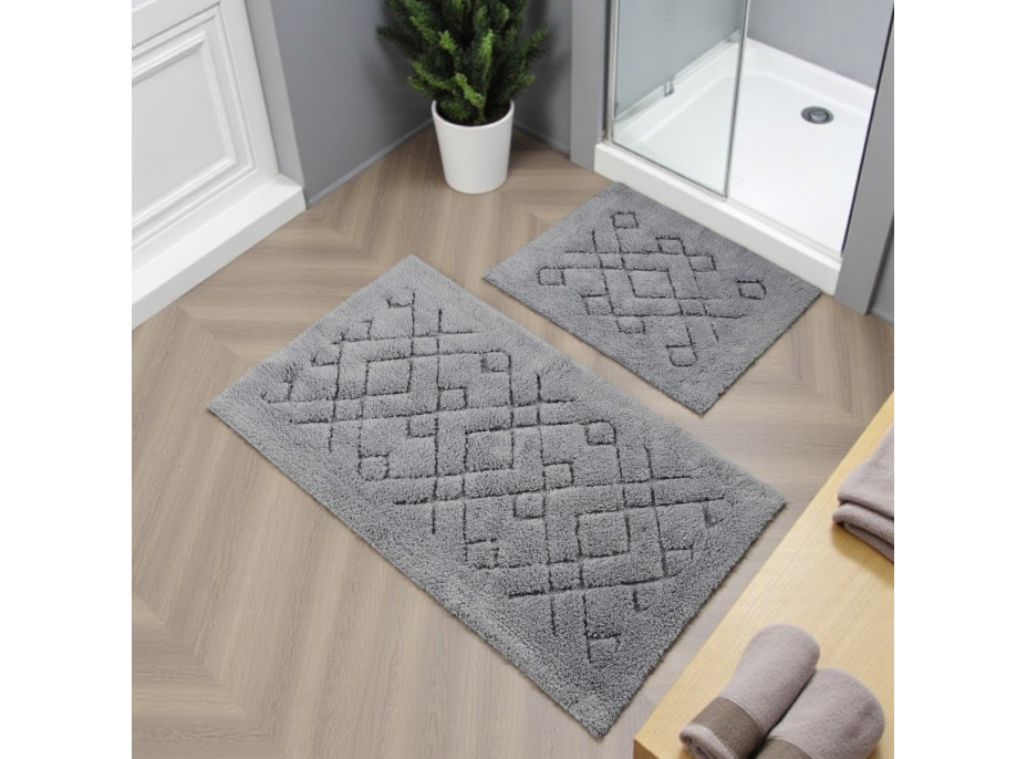 Kúpeľňová predložka BOSTON 12 - šedá