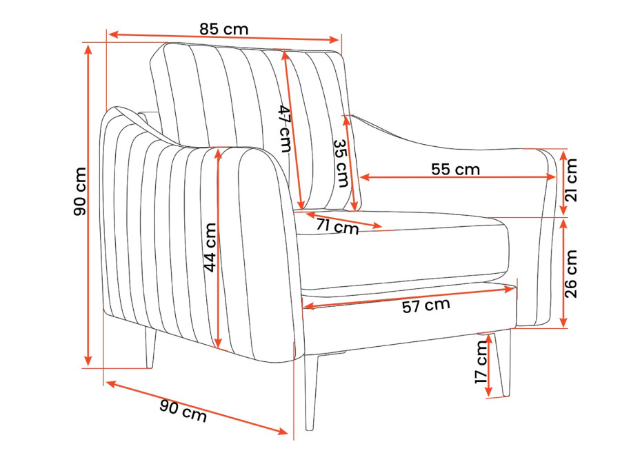 Kreslo CORIAL (viac variant)