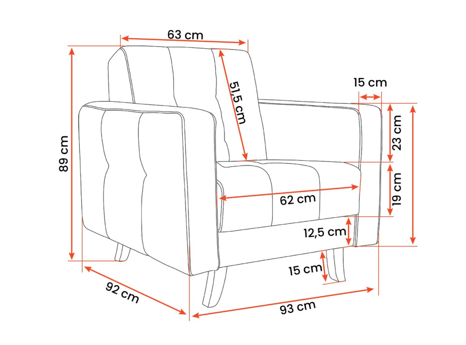 Kreslo LISABON (viac variant)
