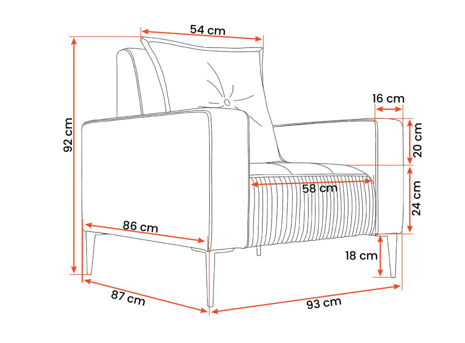 Kreslo RITA (viac variant)