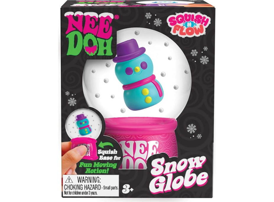 Schylling NeeDoh Vianočná snehová guľa stláčajúca