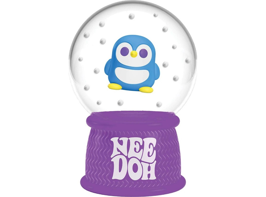 Schylling NeeDoh Vianočná snehová guľa stláčajúca