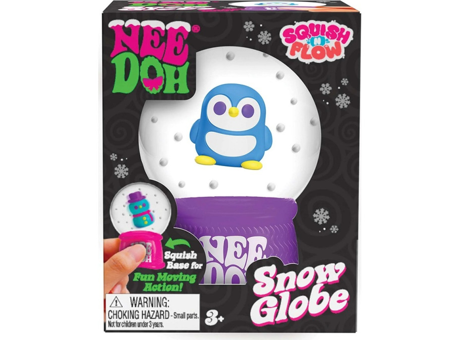 Schylling NeeDoh Vianočná snehová guľa stláčajúca