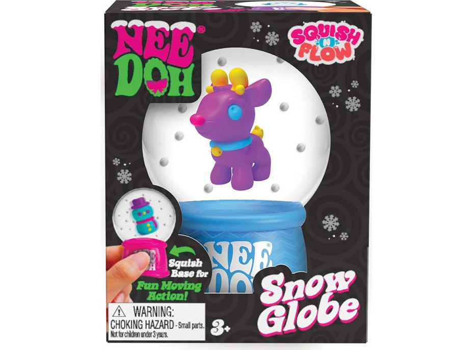 Schylling NeeDoh Vianočná snehová guľa stláčajúca