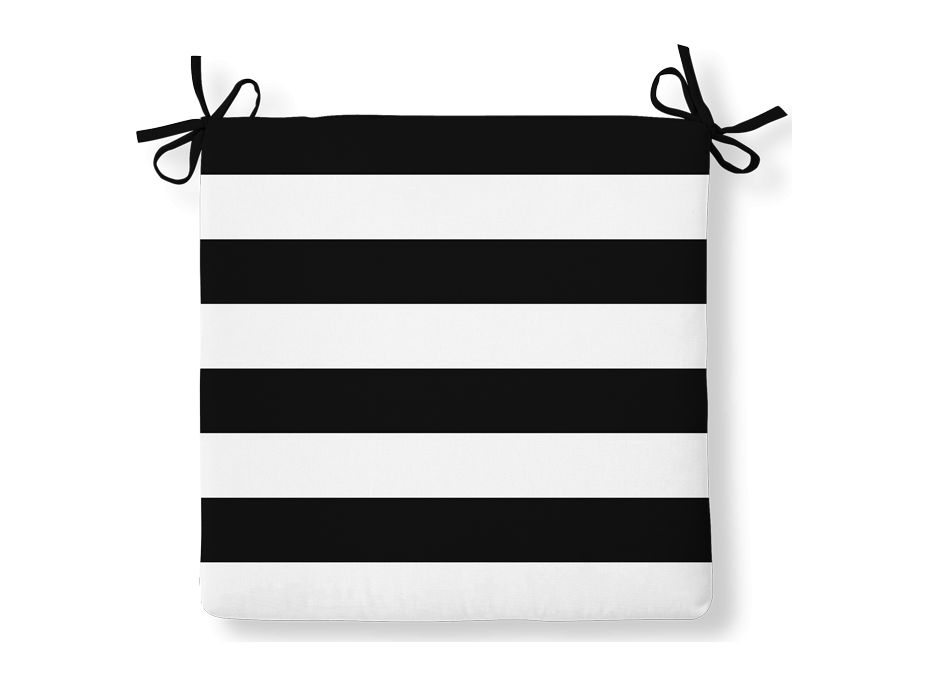 Podsedák na stoličke MIA PATIO FELIPE 40x40 cm - čierny