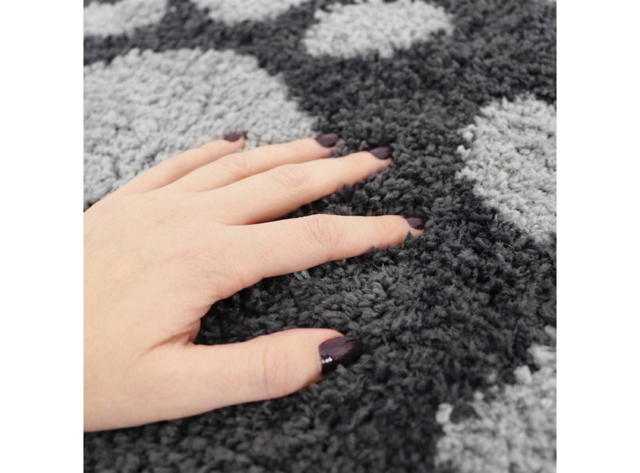 Koberec pre psov SOFT SHAGGY PAW - 60x90 cm - grafitový