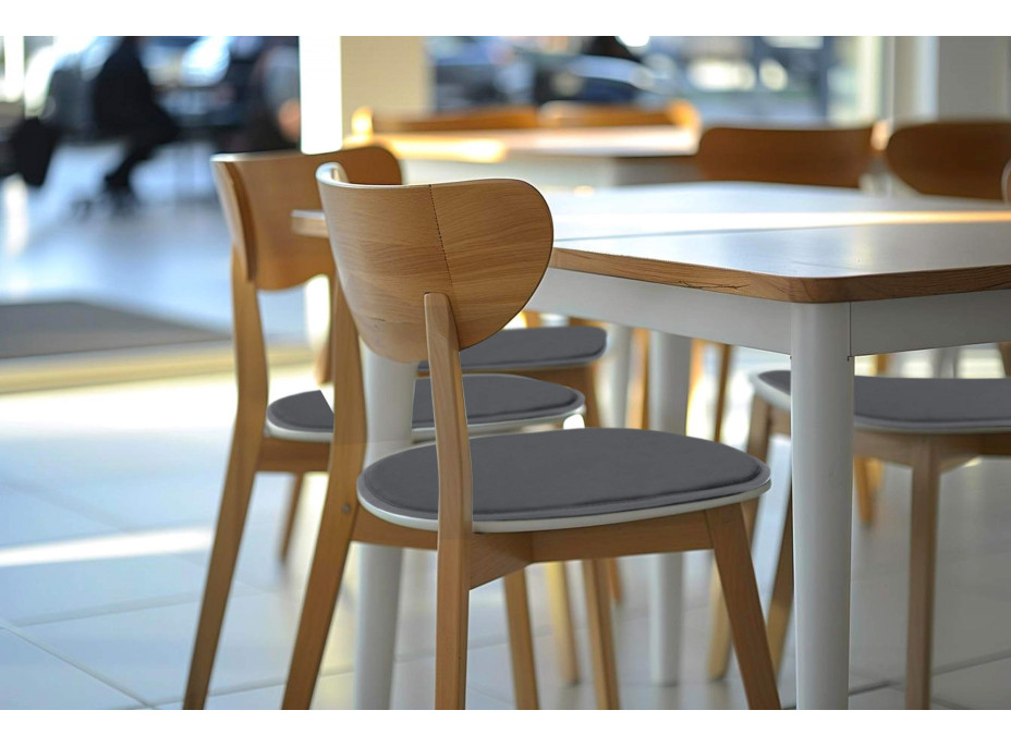 Podsedák na stoličku MARIE 39x38 cm - grafitový