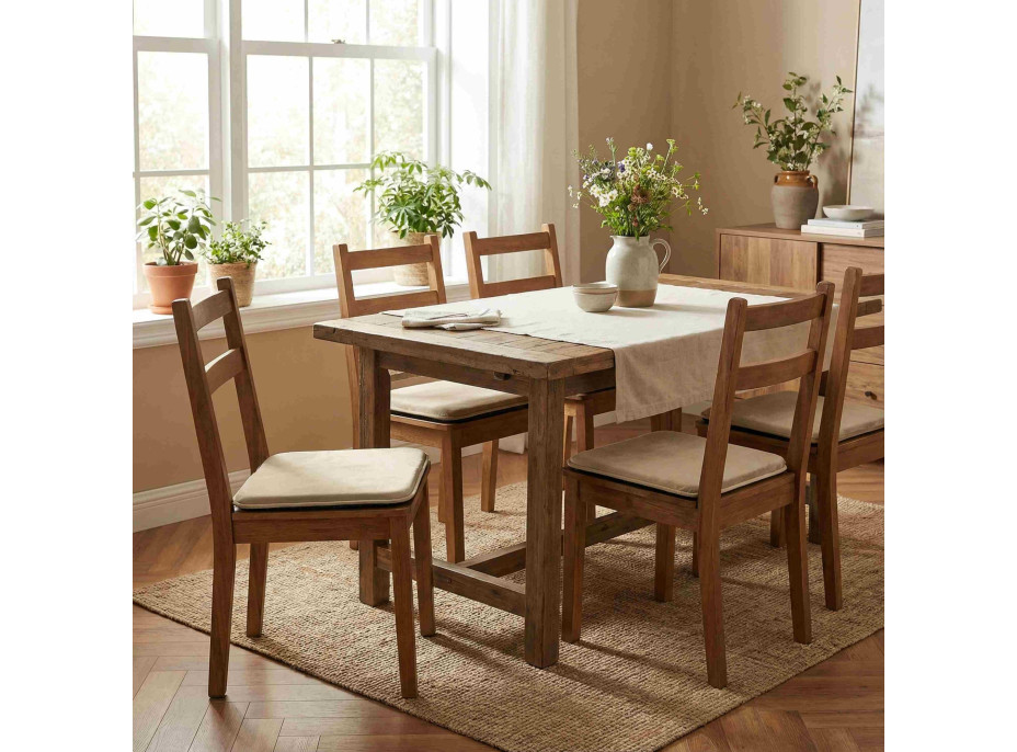 Podsedák na stoličku MARIE 38x38 cm - béžový