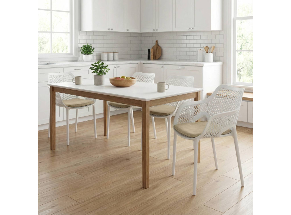 Podsedák na stoličku MARIE 38x38 cm - béžový