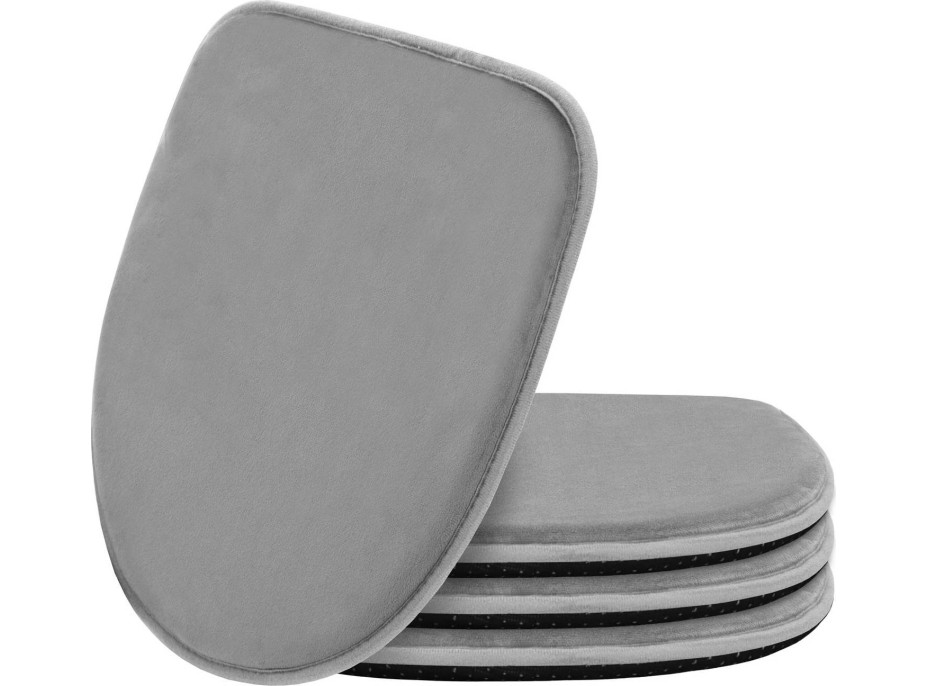 Podsedák na stoličku MARIE 39x38 cm - šedý
