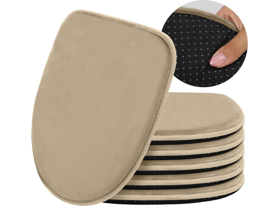 Podsedák na stoličku MARIE 39x38 cm - béžový