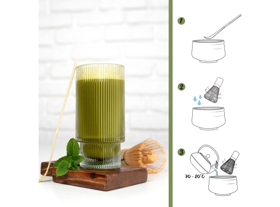 Matcha set MIDORI DREAM - krémový/ecru