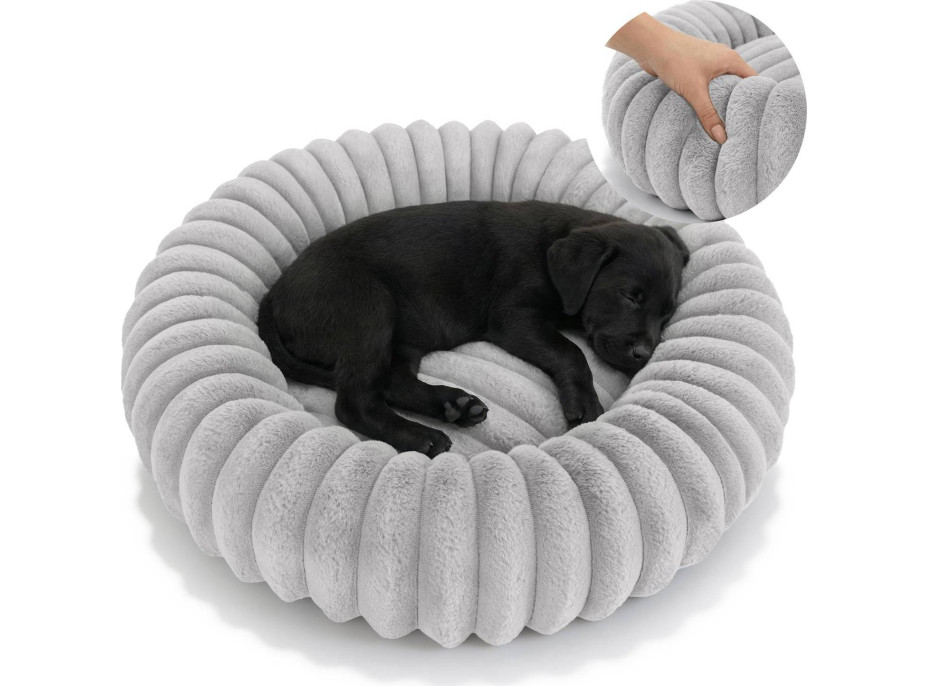 Pelech pre psy a mačky ROYAL LOUNGE 90 cm - šedý