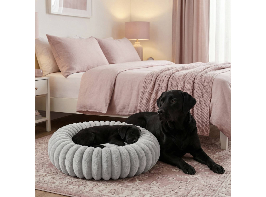Pelech pre psy a mačky ROYAL LOUNGE 90 cm - šedý