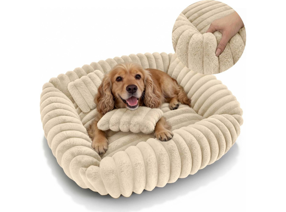 Pelech pre psov TOLA 70x80 cm - béžový