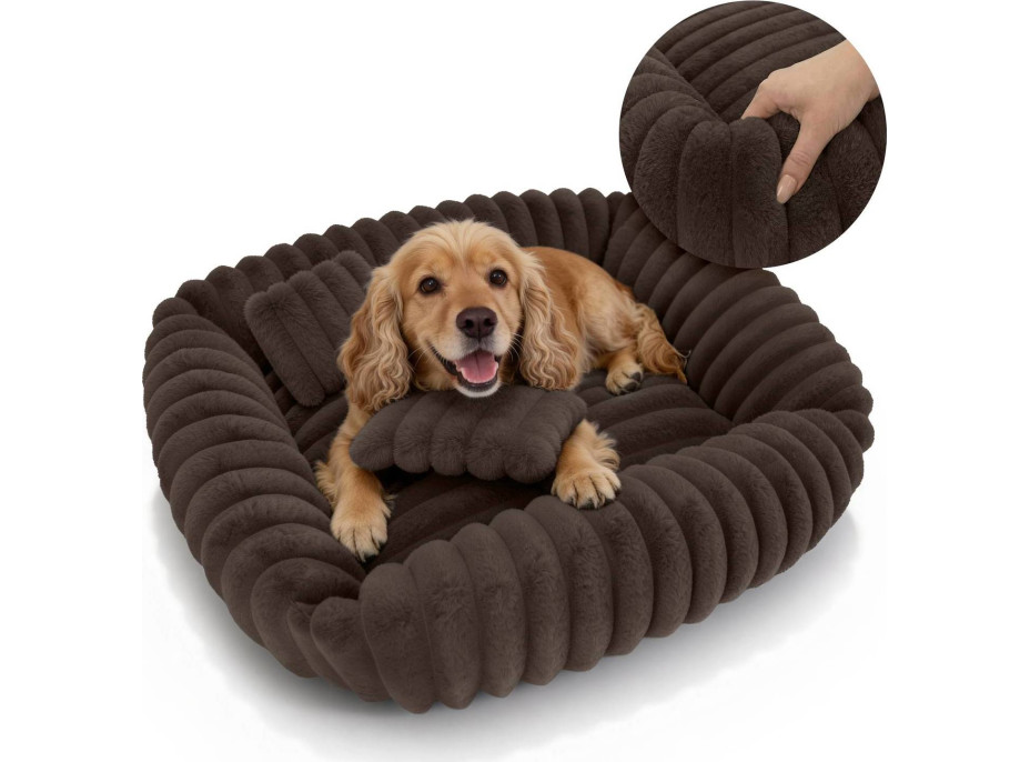 Pelech pre psov TOLA 70x80 cm - hnedý