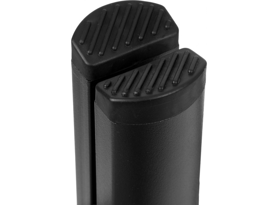 Skladacie kovové schodíky EASYSTEP čierne - 3stupňové