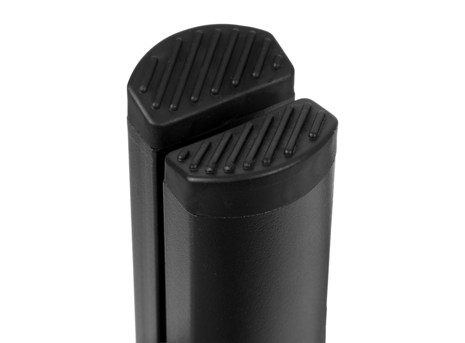 Skladacie kovové schodíky EASYSTEP čierne - 4stupňové