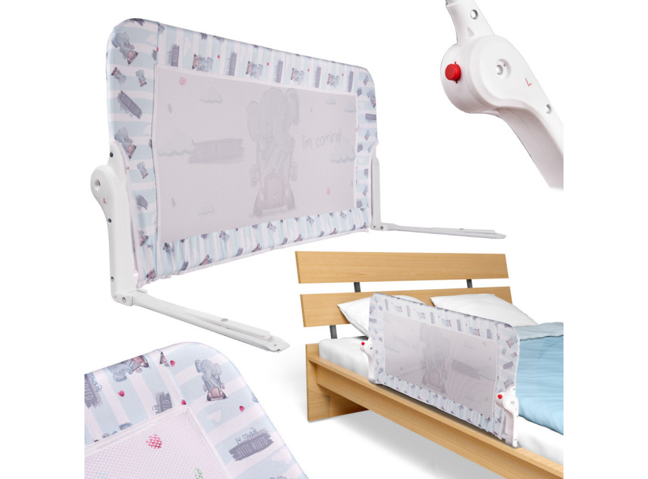 Bezpečnostná zábrana k posteli - 90 cm - Slon