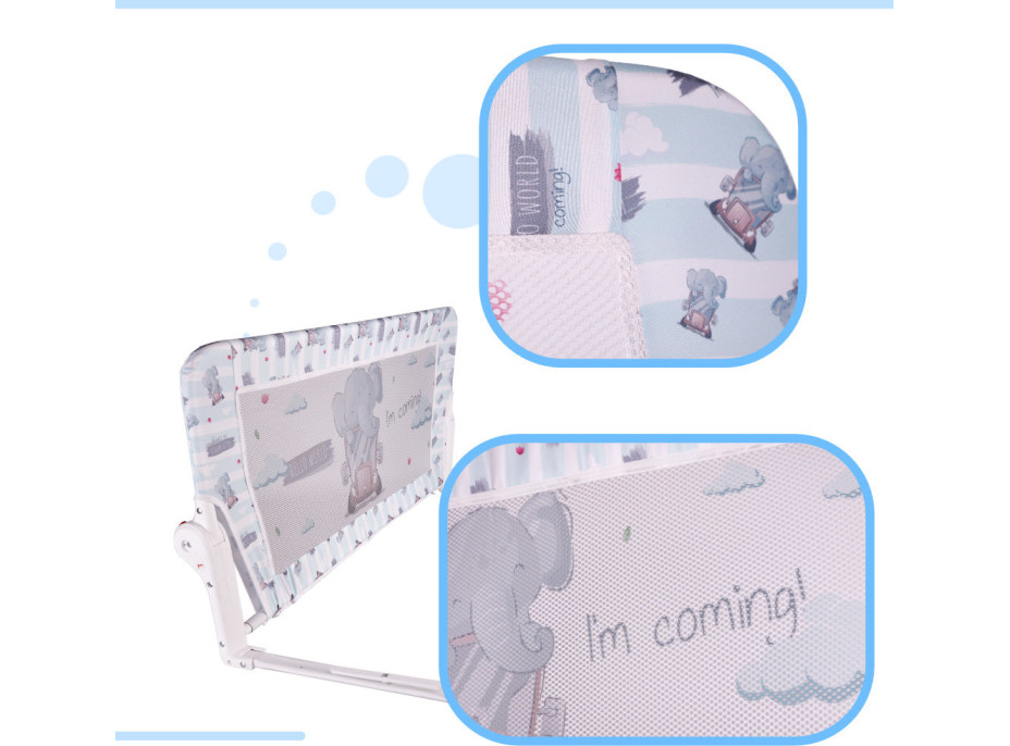 Bezpečnostná zábrana k posteli - 90 cm - Slon