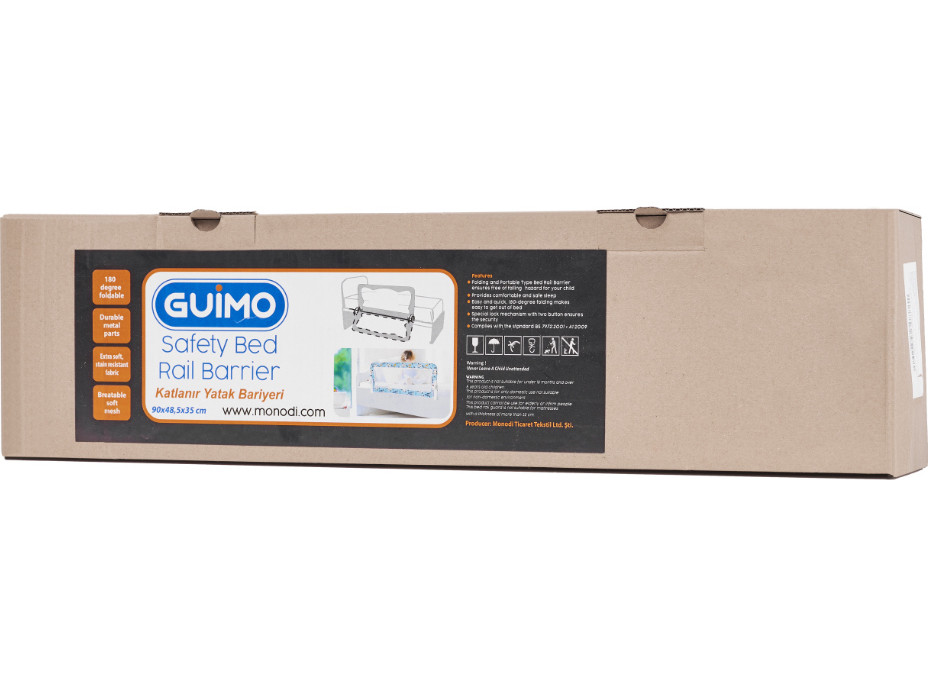 Bezpečnostná zábrana k posteli - 90 cm - Zvieratká