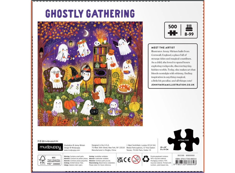 Mudpuppy Puzzle Strašidelná stretnutie 500 dielikov