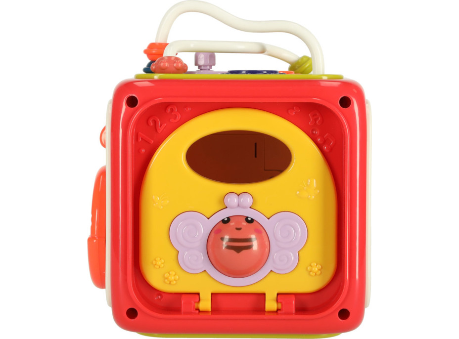 Manipulačná zmyslová Montessori kocka 6v1