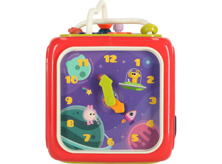 Manipulačná zmyslová Montessori kocka 6v1