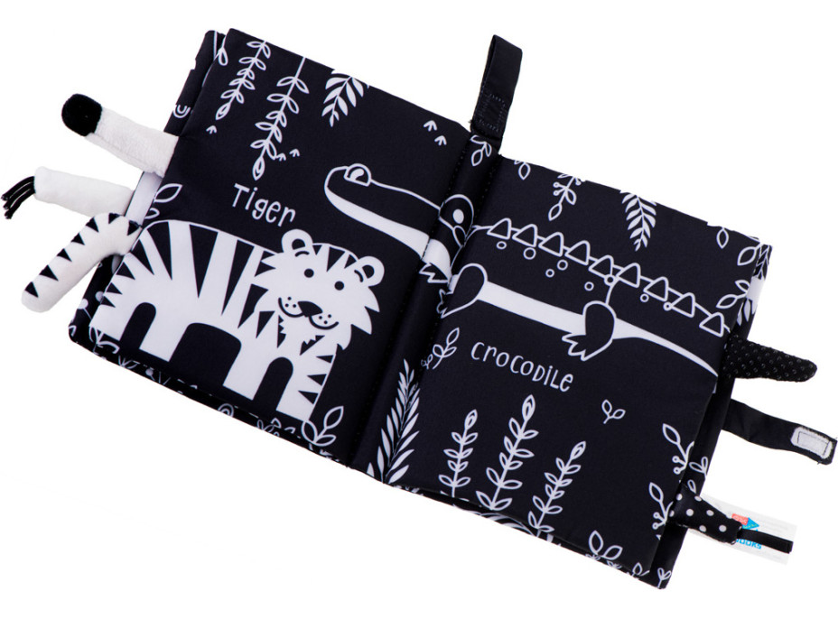 Zmyslová kniha Mäkké zvieracie chvostíky - Safari