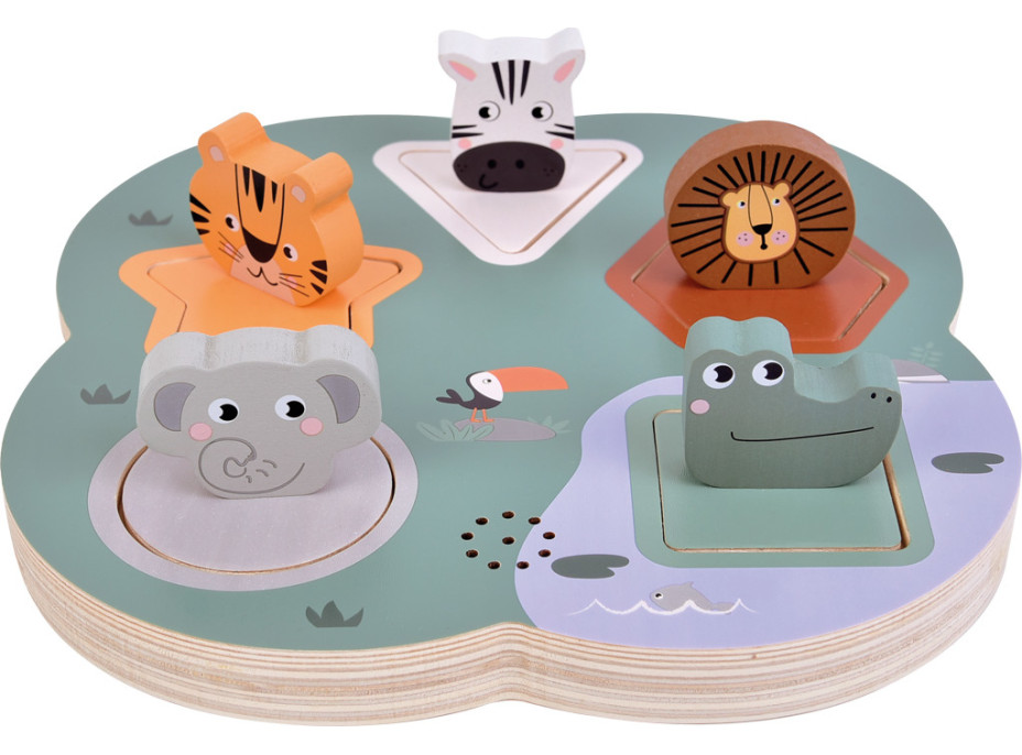 small foot 3D puzzle so zvukmi zvierat Safari