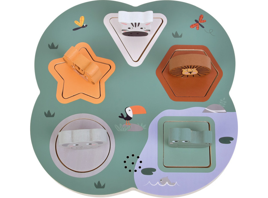 small foot 3D puzzle so zvukmi zvierat Safari