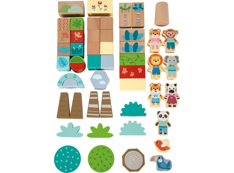 small foot Stavebnice Priatelia z džungle