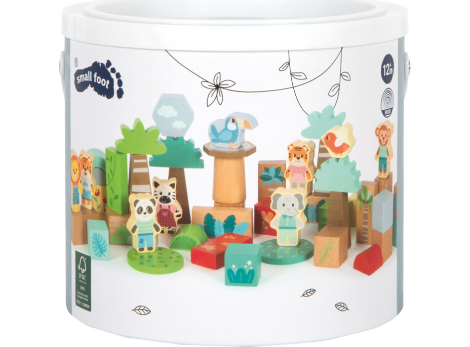 small foot Stavebnice Priatelia z džungle