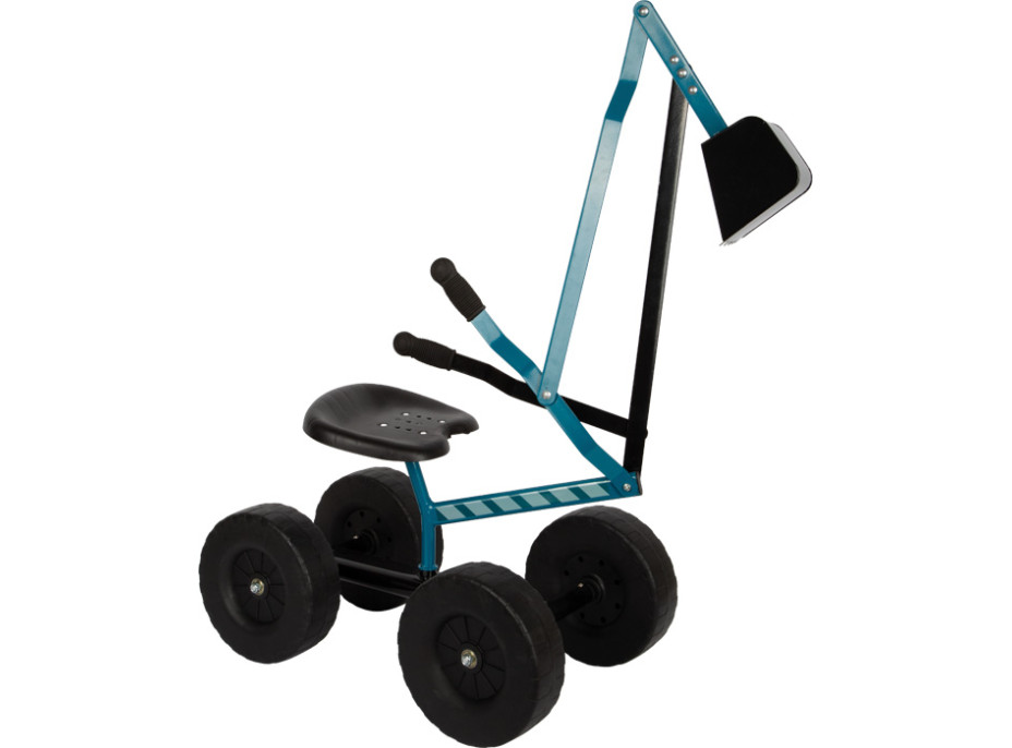 small foot Bager s kolieskami modrý