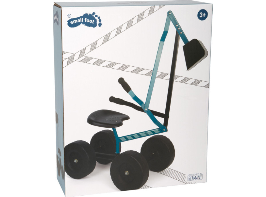 small foot Bager s kolieskami modrý