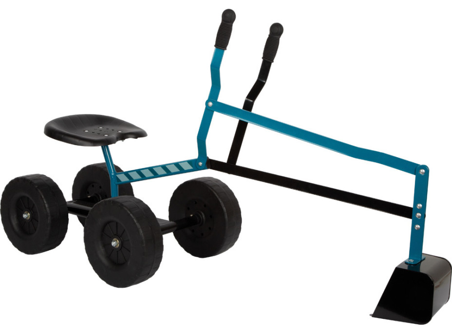 small foot Bager s kolieskami modrý