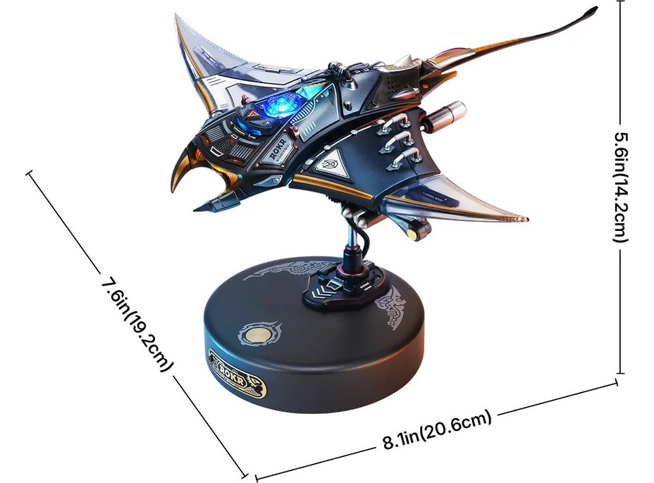 RoboTime 3D mechanická skladačka Manta Ray