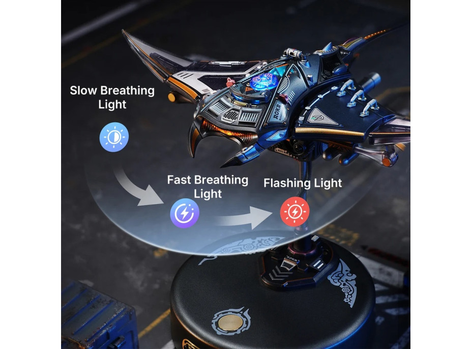 RoboTime 3D mechanická skladačka Manta Ray