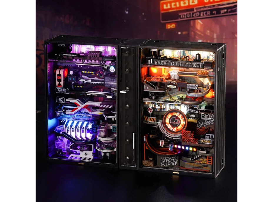 RoboTime 3D mechanická skladačka guličkovej dráhy Hip-hopová ulica