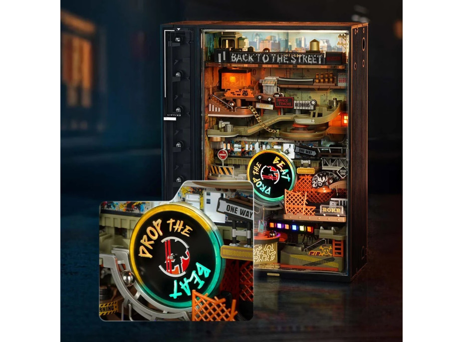 RoboTime 3D mechanická skladačka guličkovej dráhy Hip-hopová ulica