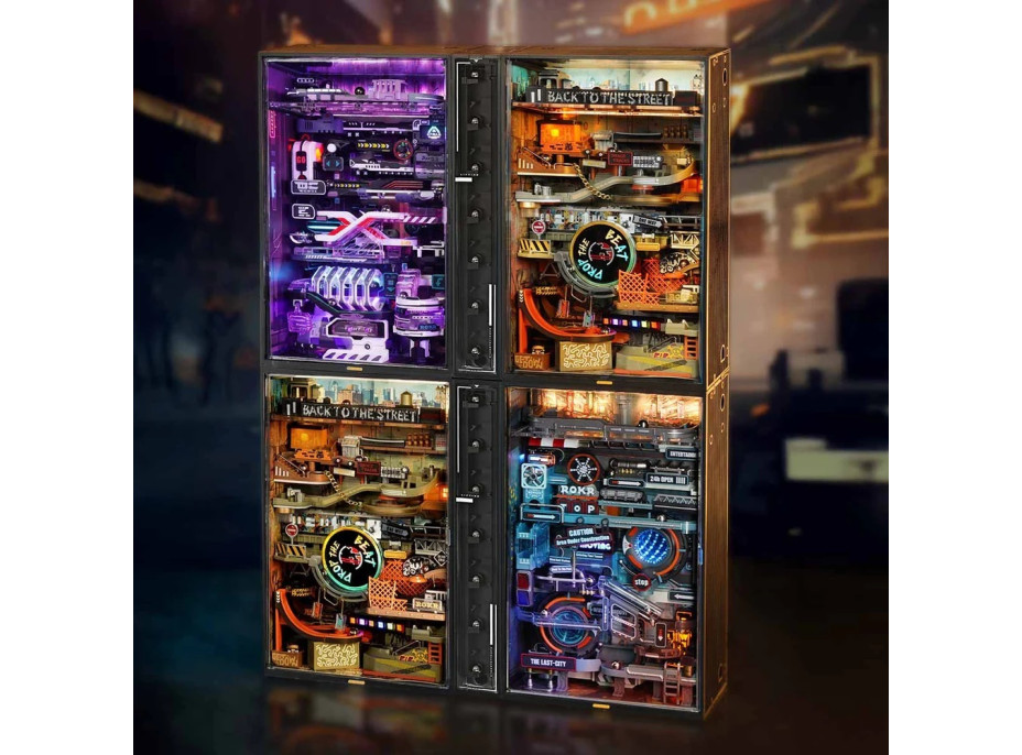 RoboTime 3D mechanická skladačka guličkovej dráhy Hip-hopová ulica